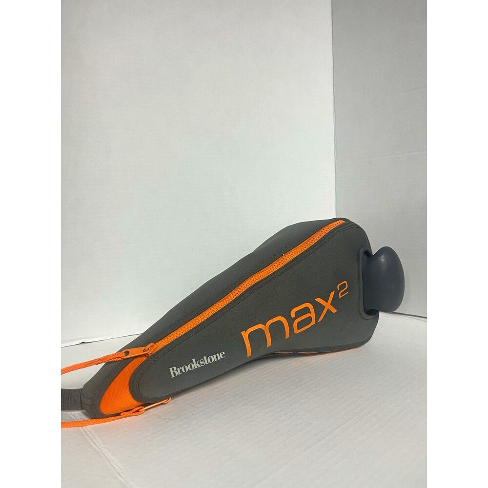 Brookstone Max 2 Corded 4-Head Multispeed Vibrating Handheld Massager w/Case